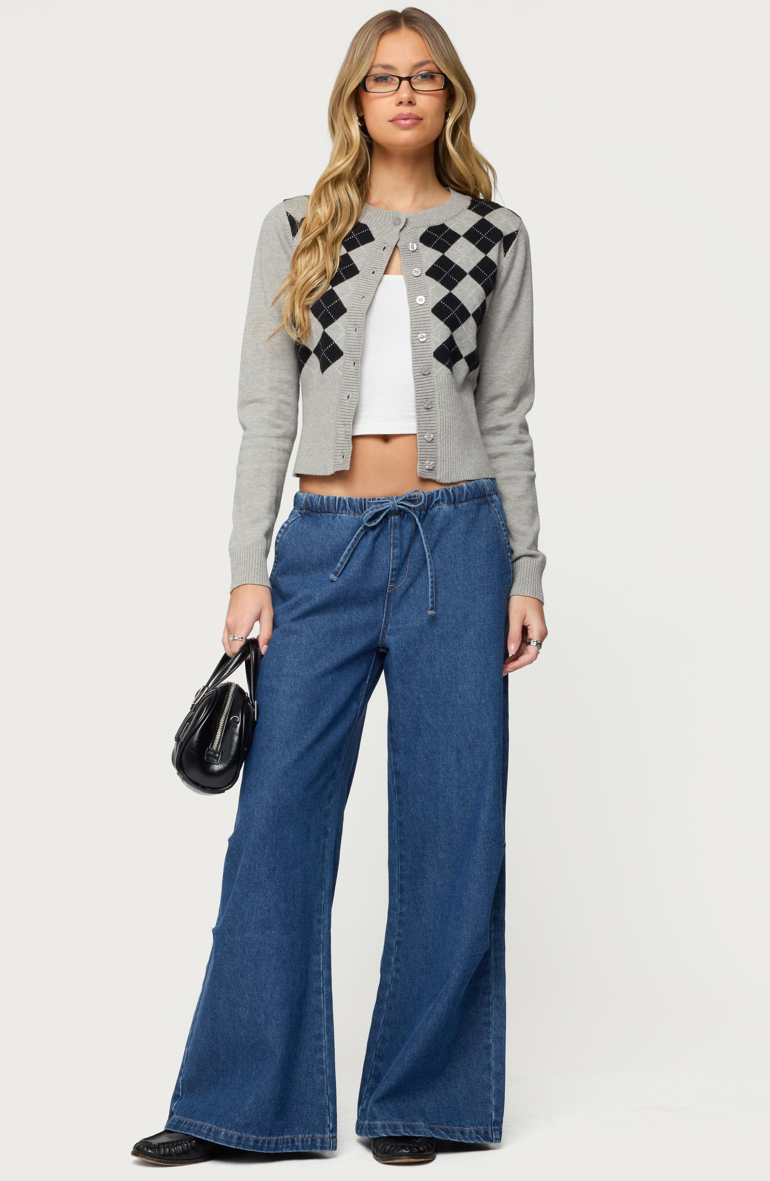 Vicky Low Rise Wide Leg Drawstring Jeans - image 2