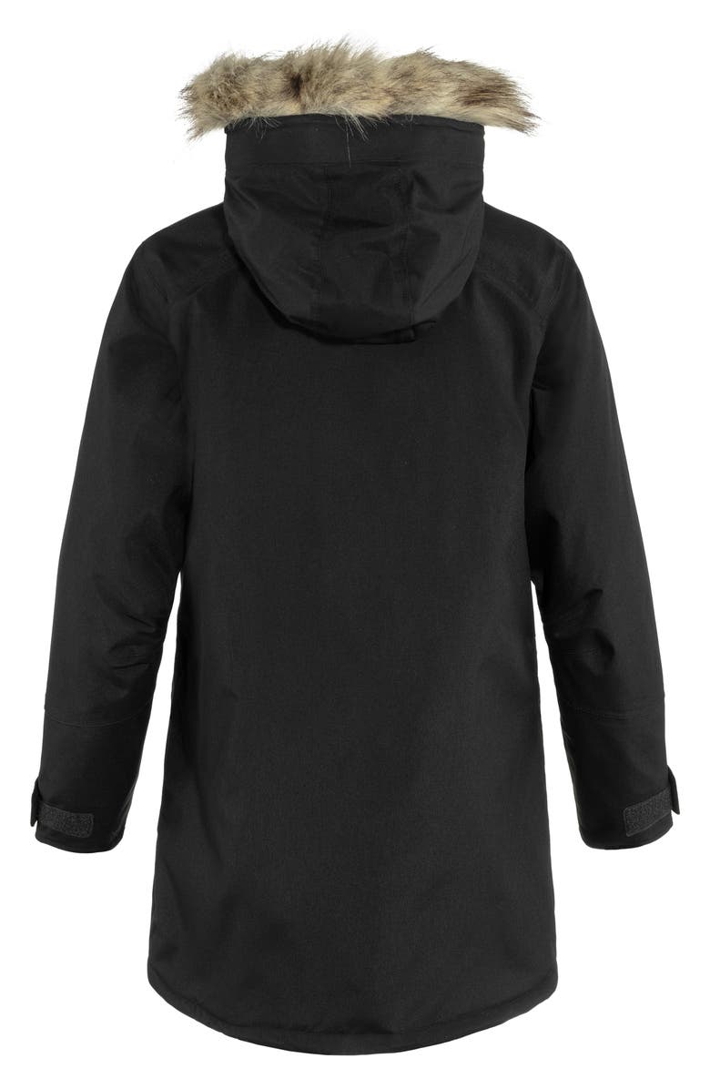 Fjällräven Nuuk Waterproof Parka with Removable Faux Fur Trim, Alternate, color, 