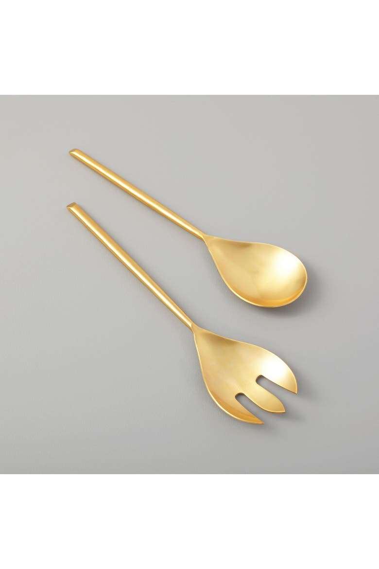Matte Serving Set, Alternate, color, Gold
