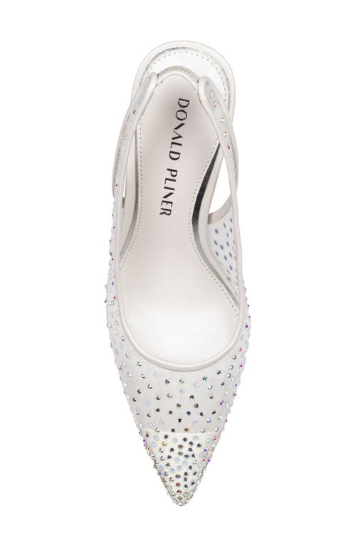 Donald Pliner Eloise Slingback Pointed Toe Pump In White