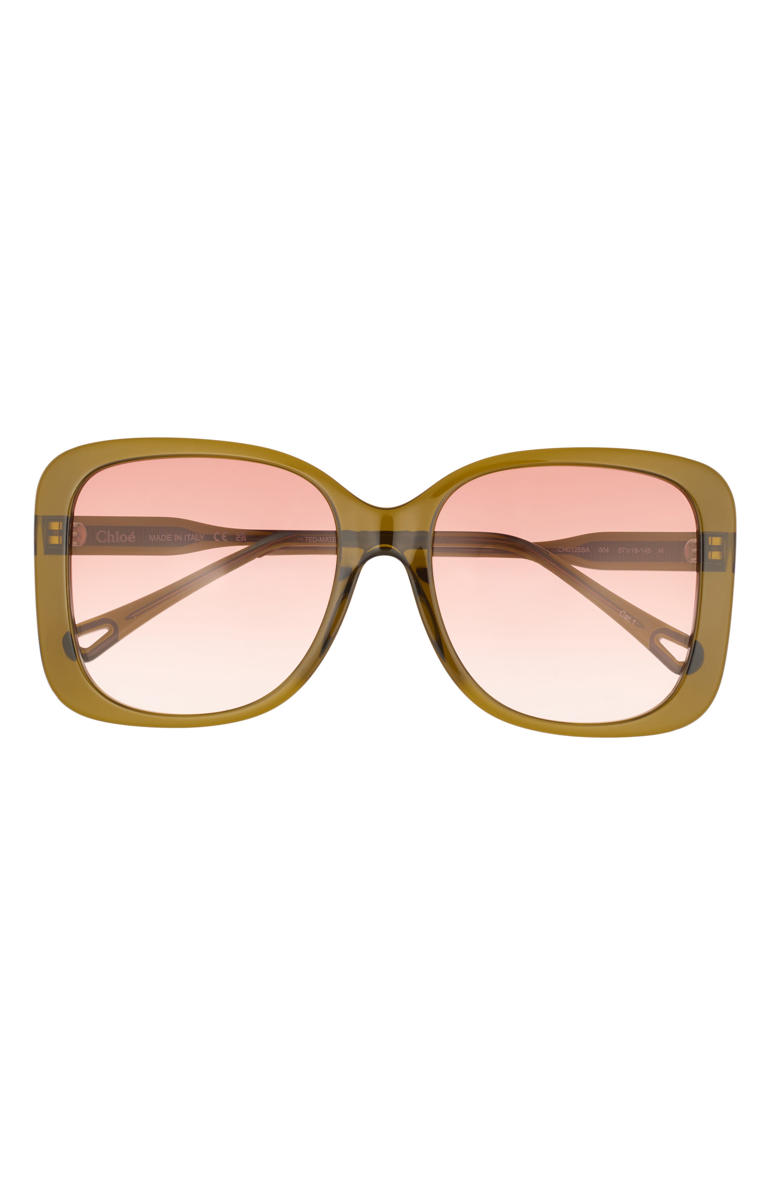 57mm Core Square Gradient Sunglasses