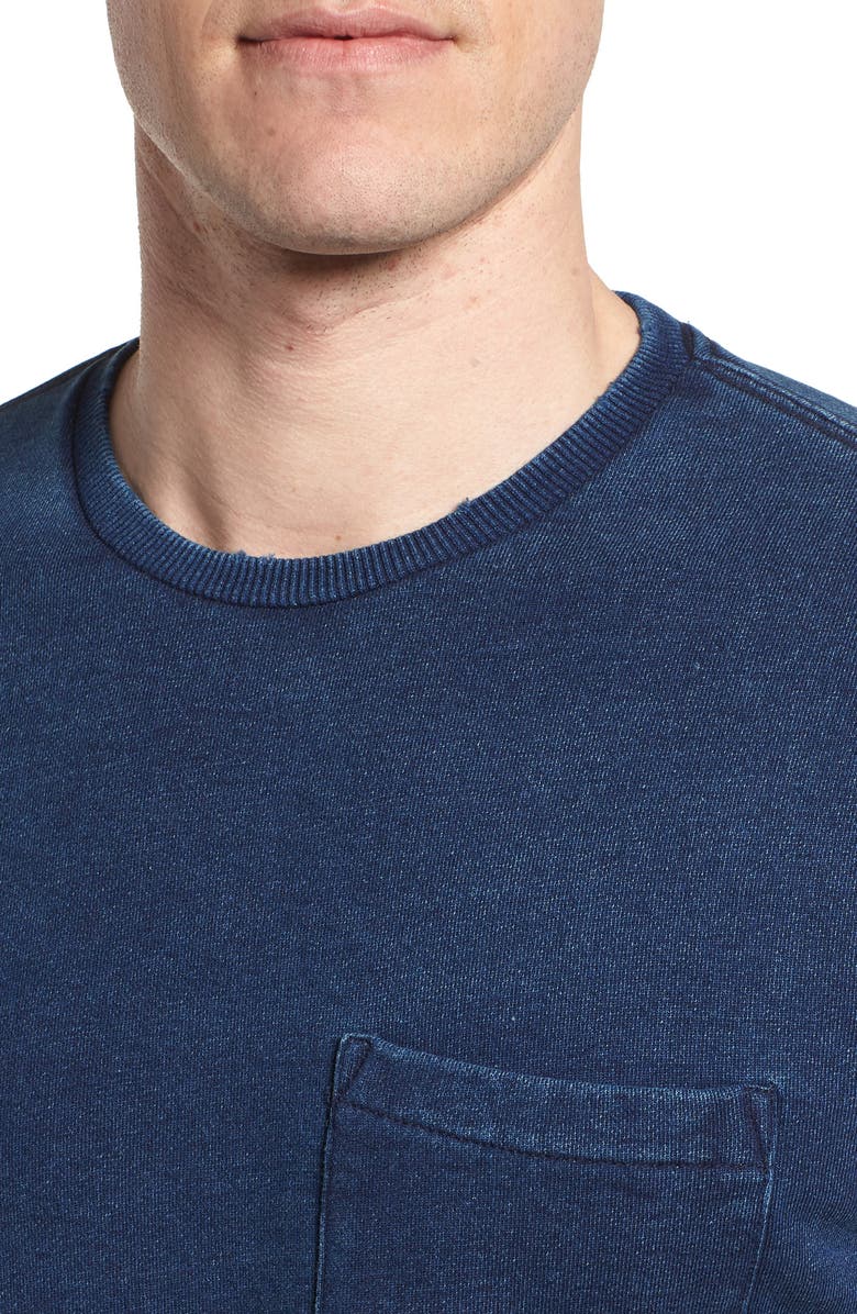 AG Byron Crewneck Cotton Pocket Sweatshirt, Alternate, color,