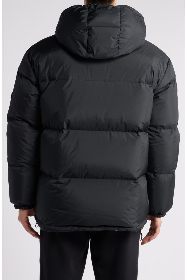 Shasta Faux Shearling 700 Fill Power Down Jacket, Alternate, color, BLACK / PUTTY
