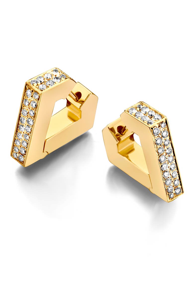 Brute Diamanti Diamond Huggie Hoop Earrings, Main, color, YELLOW GOLD