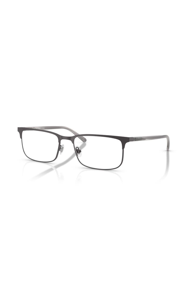 Brooks Brothers 55mm Rectangle optical glasses, Main, color, Grey