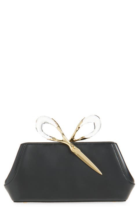 The Scissor Leather Clutch