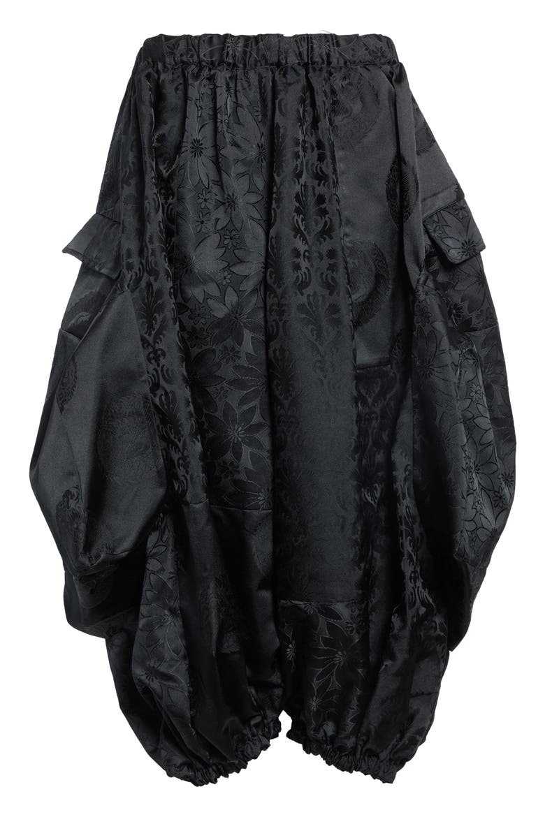 Floral Jacquard Wide Leg Pants, Main, color, BLACK X BLACK X BLACK