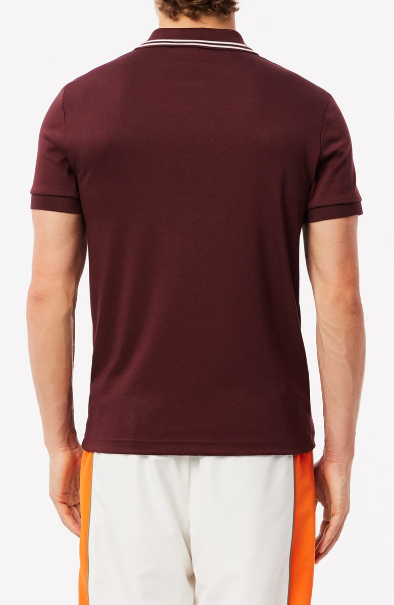 Lacoste Regular Fit Tipped Cotton Polo, Alternate, color, 