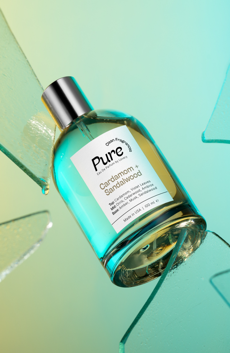 Lovery Pure Cardamom Sandalwood Eau de Parfum, Made in France, 3.4 oz, Alternate, color, Silver, White, Cream, Black