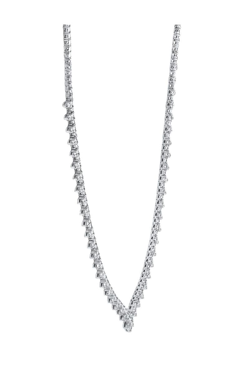 Bliss Diamond 7.94Ct Diamond Tennis Necklace Designer 14k Gold Lab Grown 16", Alternate, color,