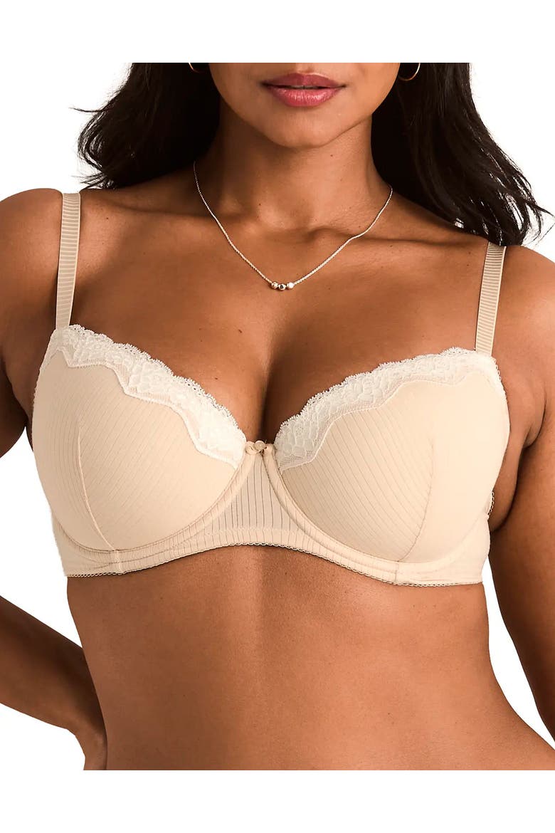 Lilou Contour Demi Bra, Main, color, Light beige
