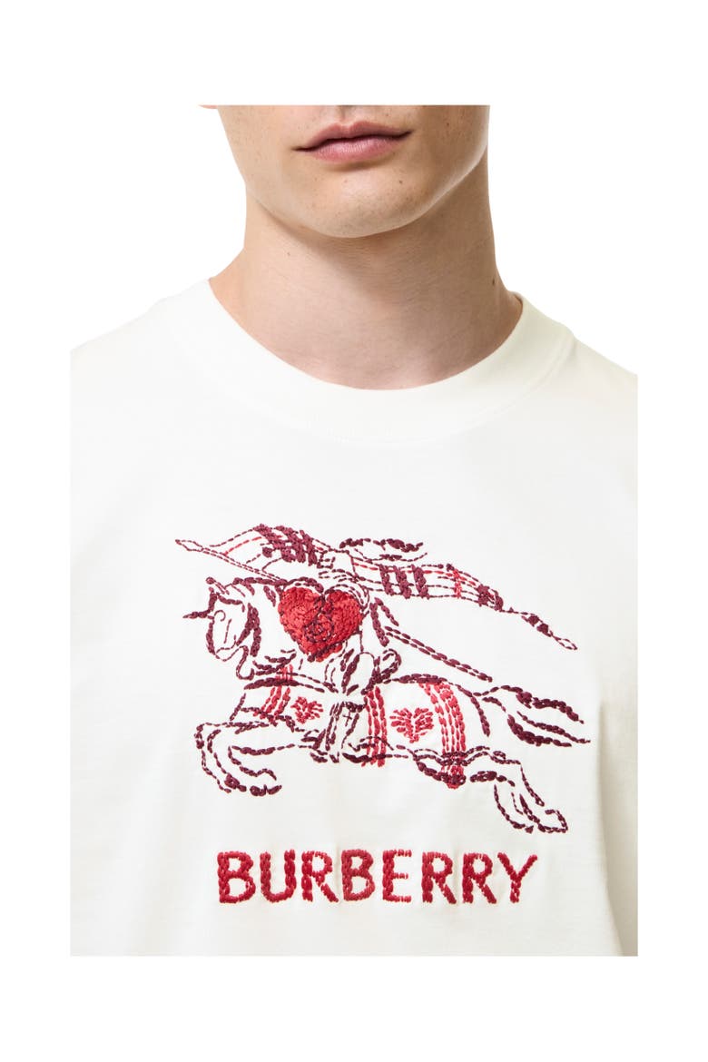 Heart Knight Cotton T-shirt, Alternate, color, Chalk white