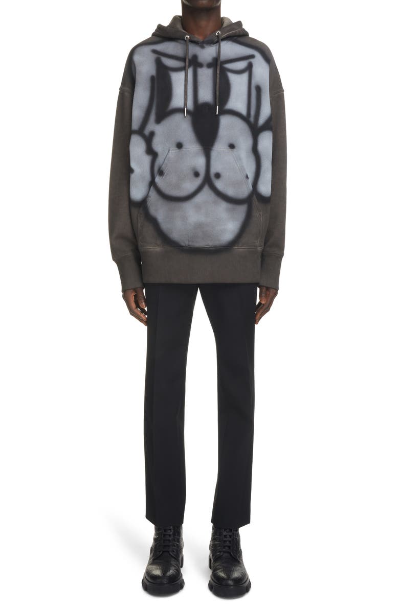 Givenchy x Chito Graffiti Tag Graphic Hoodie, Alternate, color, 309-Military Green