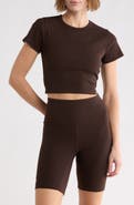 Under Armour Rival Rib Performance Cropped T-Shirt