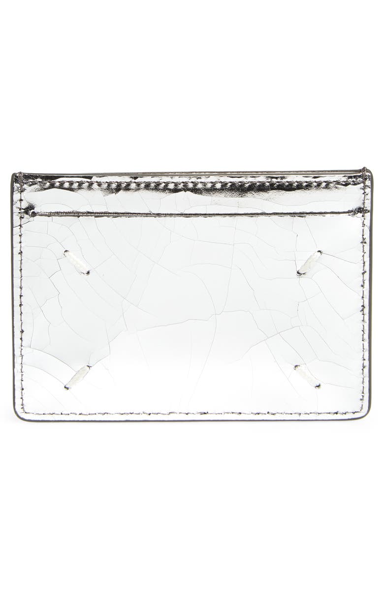 Maison Margiela 3-Card Holder, Alternate, color, Silver/ Gray