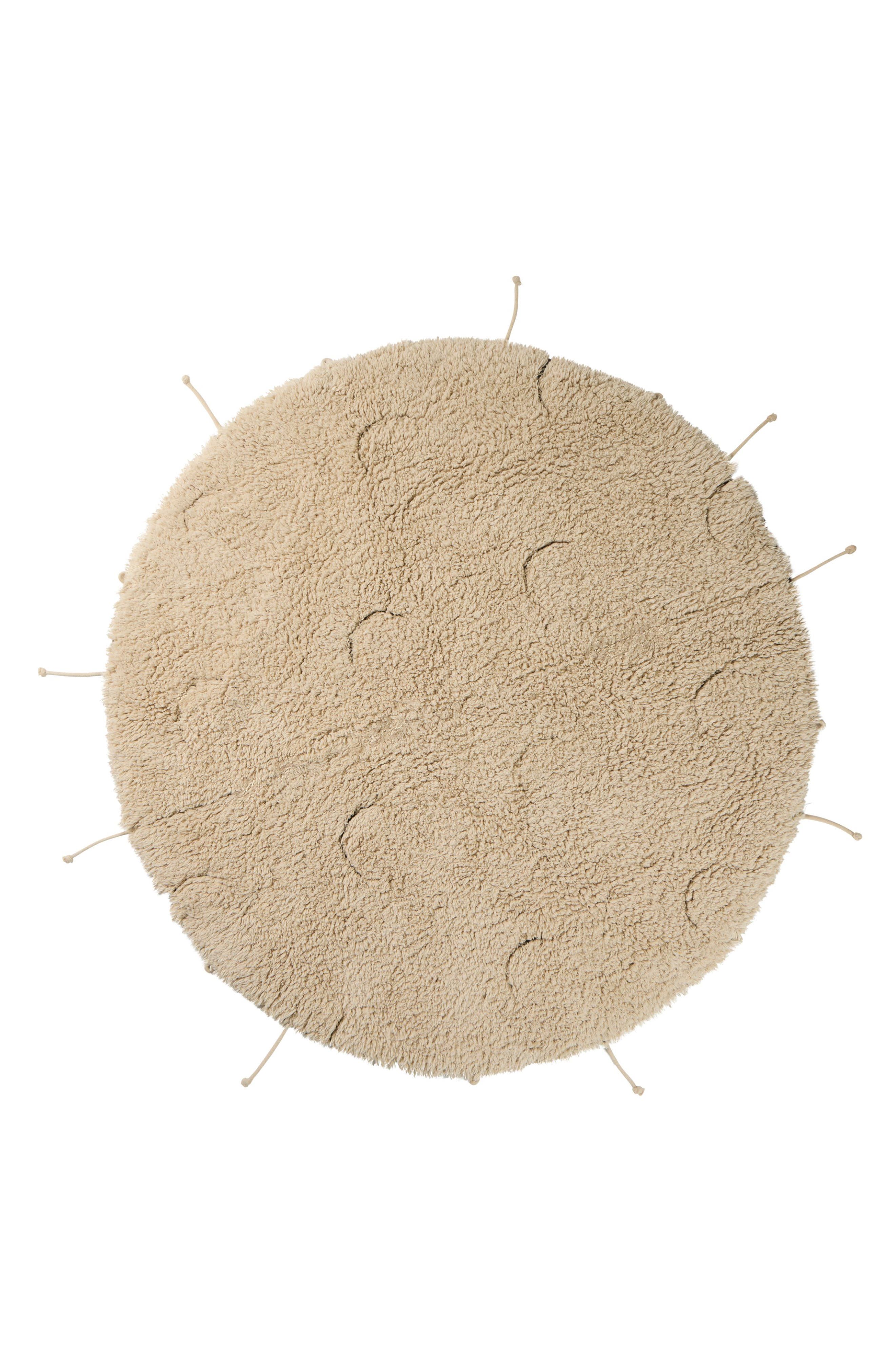 Lorena Canals Moon Multishape Washable Cotton Blend Rug in Natural 