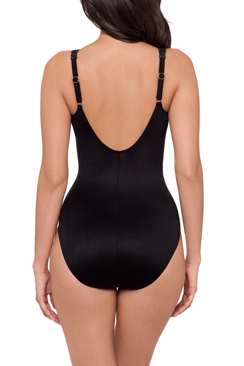 Ombra Fiore Sanibel One-Piece Swimsuit, Alternate, color, BLACK/ MULTI