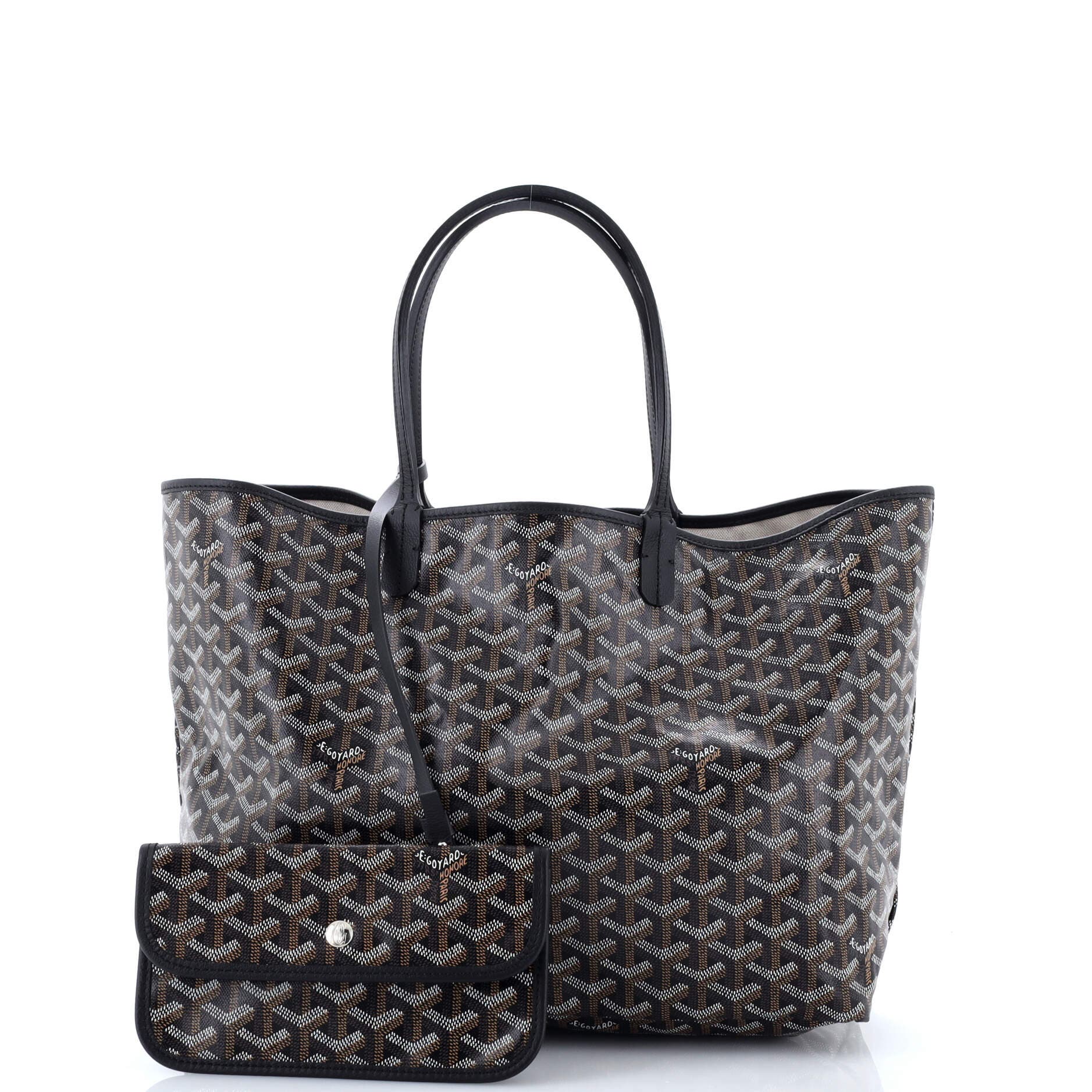 Pre-Owned Goyard Saint Louis Tote Coated Canvas PM, Alternate, color, Black