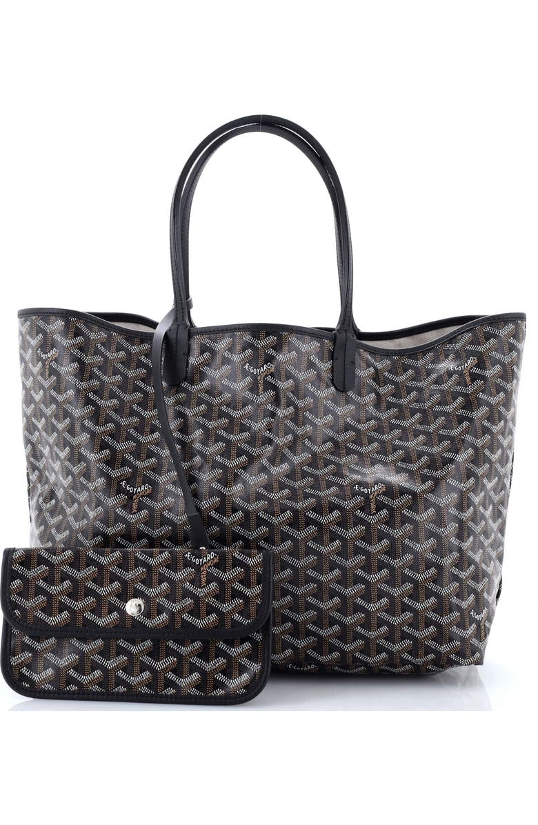 Pre-Owned Goyard Saint Louis Tote Coated Canvas PM, Alternate, color, Black
