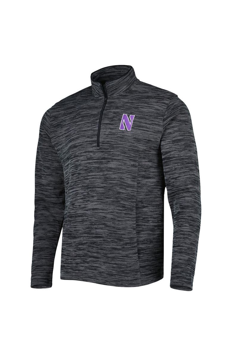 Under Armour Men's Under Armour Black Northwestern Wildcats Tempo Fleece Quarter-Zip Jacket, Alternate, color, 