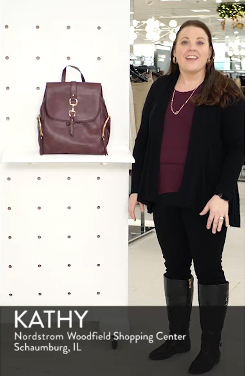 Marah Faux Leather Backpack, sales video thumbnail