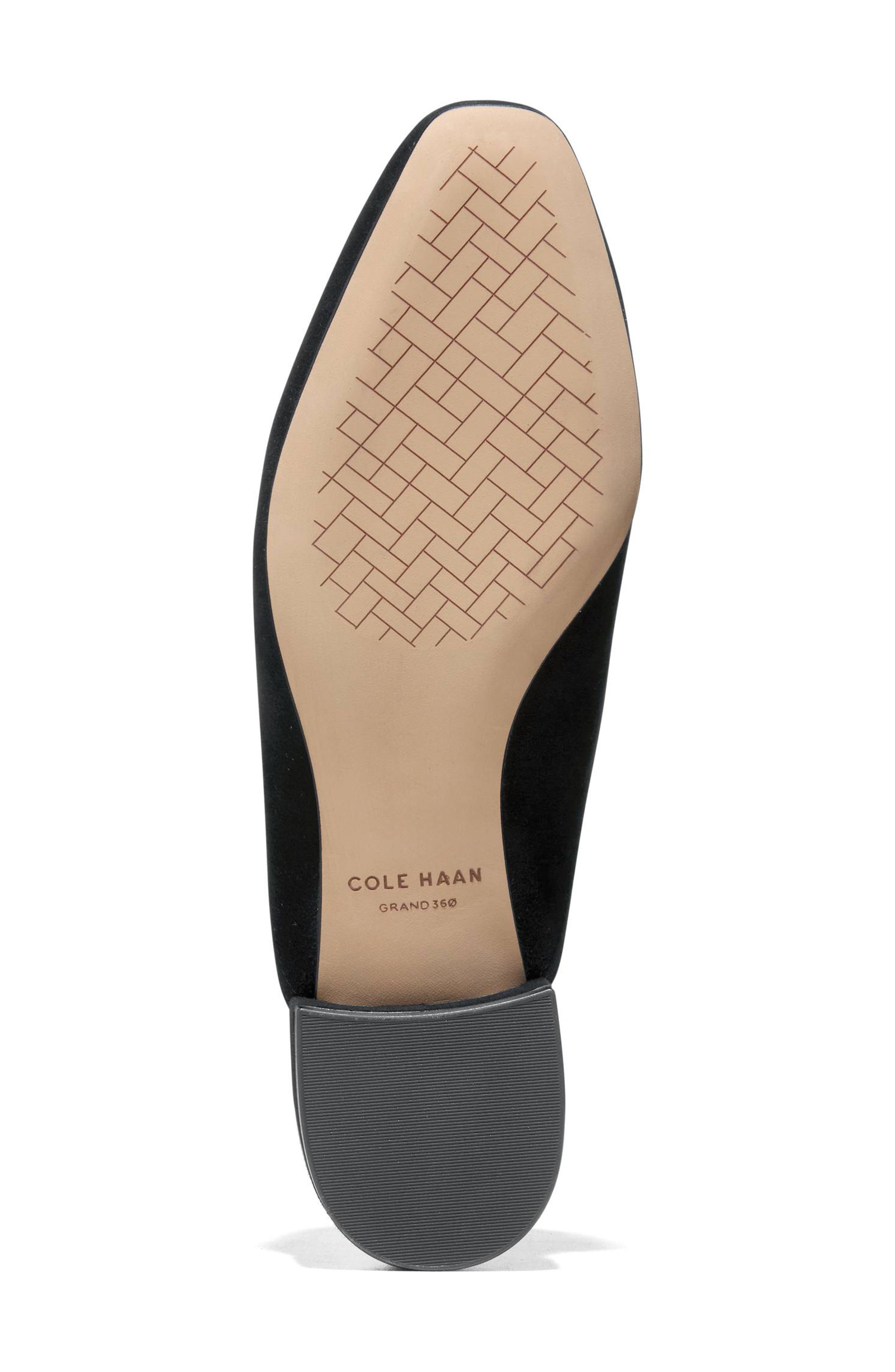 Cole Haan Pollina Apron Toe Mule, Alternate, color, Black Suede