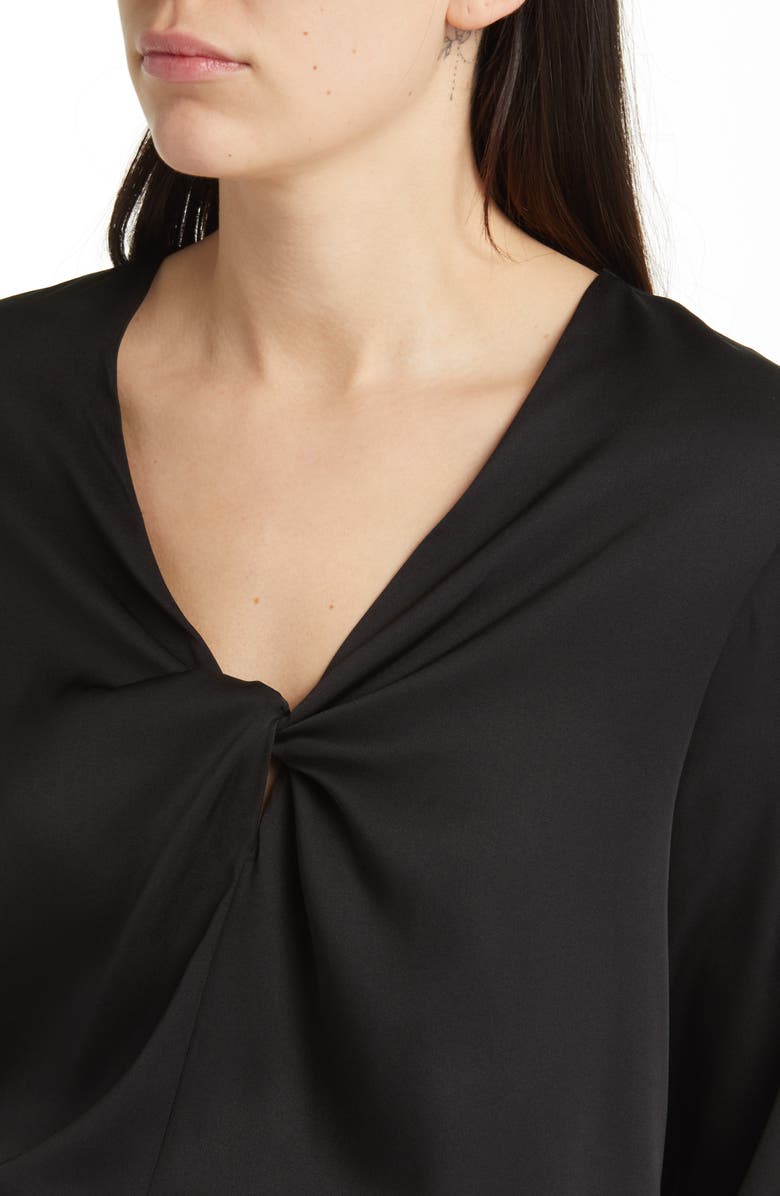 BOSS Bidinta Silk Blend Top, Alternate, color, Blk