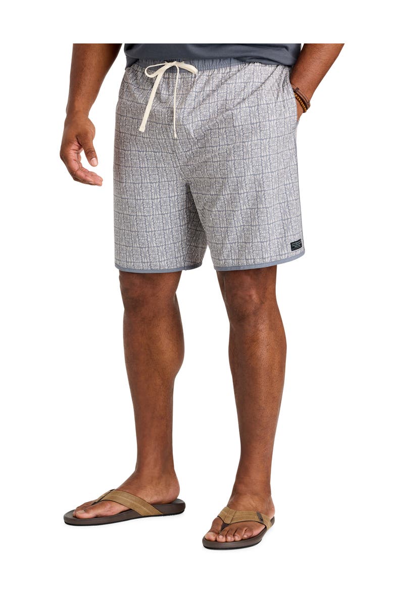 TravisMathew Fit By DXL Big & Tall Cabana Board Shorts, Main, color, Heather Grey