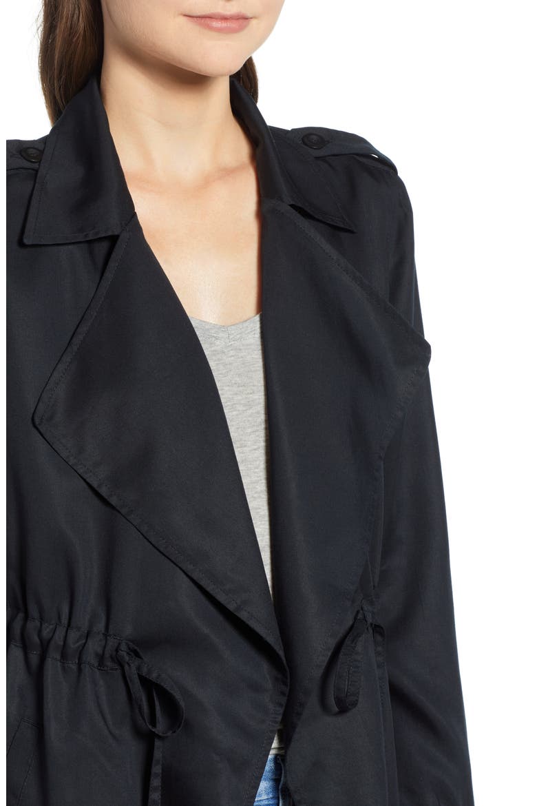 Drapey Utility Jacket, Alternate, color, BLACK
