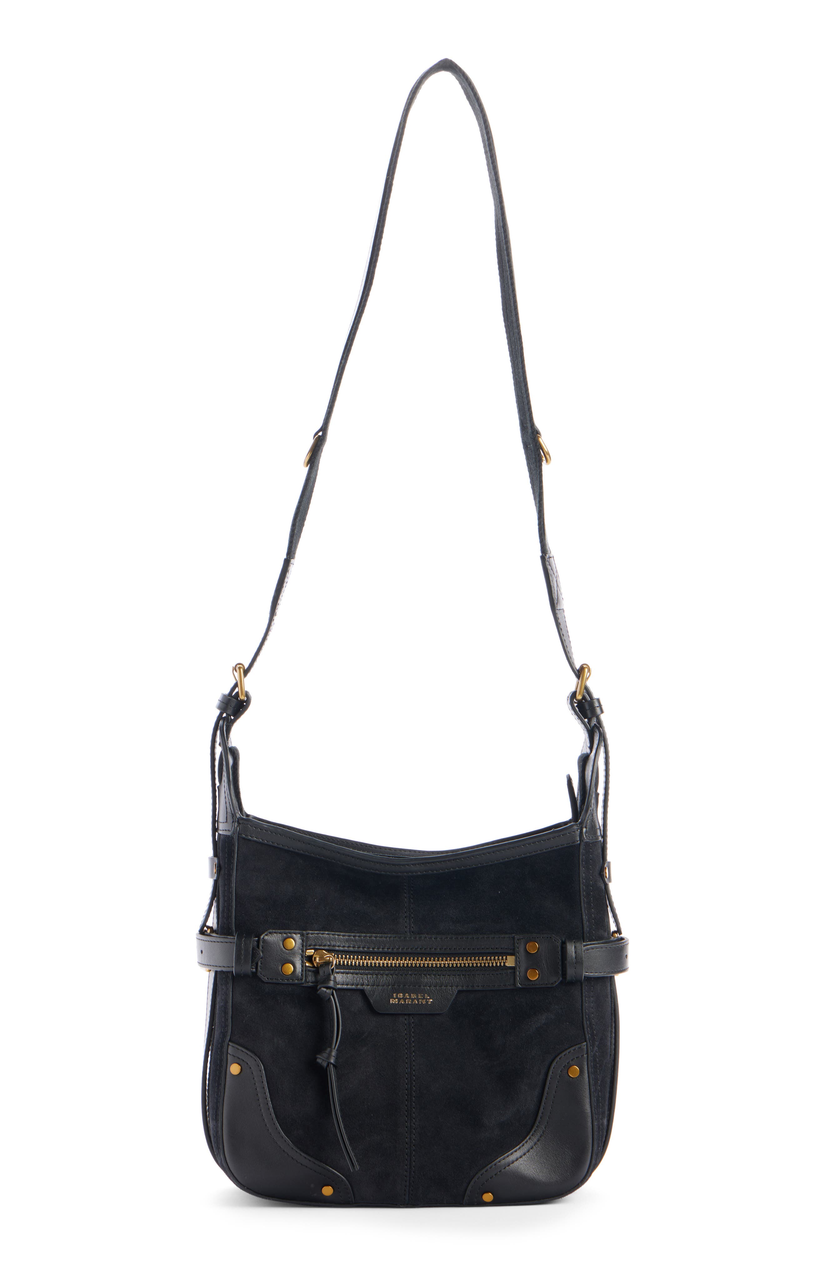 Isabel Marant Small Sierra Suede Hobo Bag, Alternate, color, 
