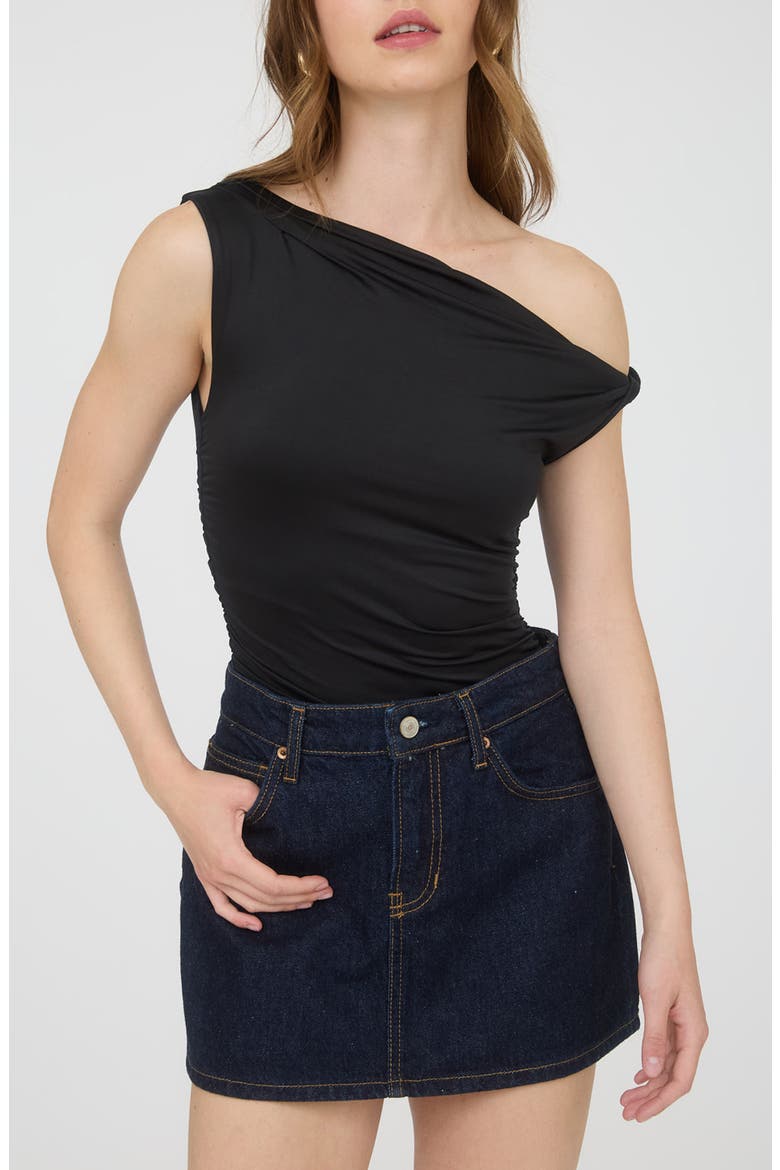 One-Shoulder Top, Main, color, BLACK