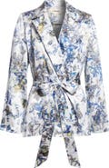 L'AGENCE Ciara Silk Wrap Jacket