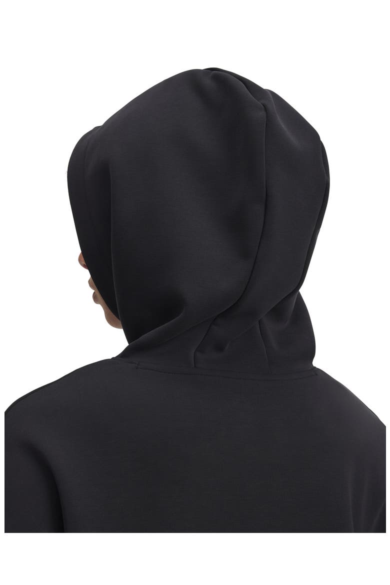 Meridian Lounge Crop Hoodie, Alternate, color, BLACK / / BLACK