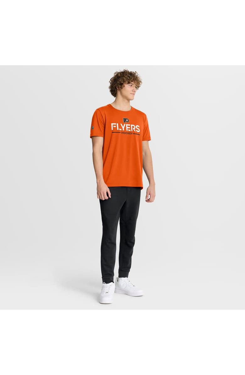 FANATICS Men's Fanatics Orange Philadelphia Flyers Authentic Pro Rink Tech T-Shirt, Alternate, color, Orange