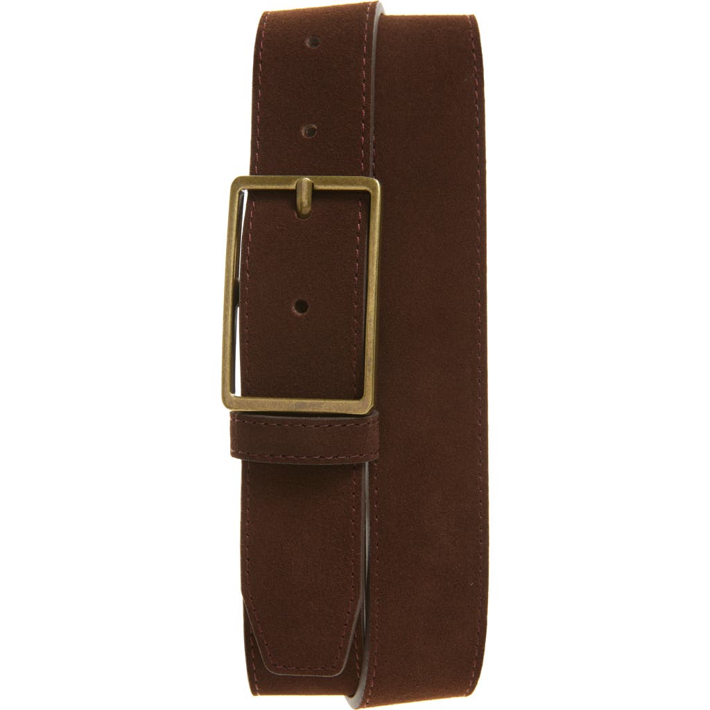 Nordstrom Easton Suede Belt In Brown