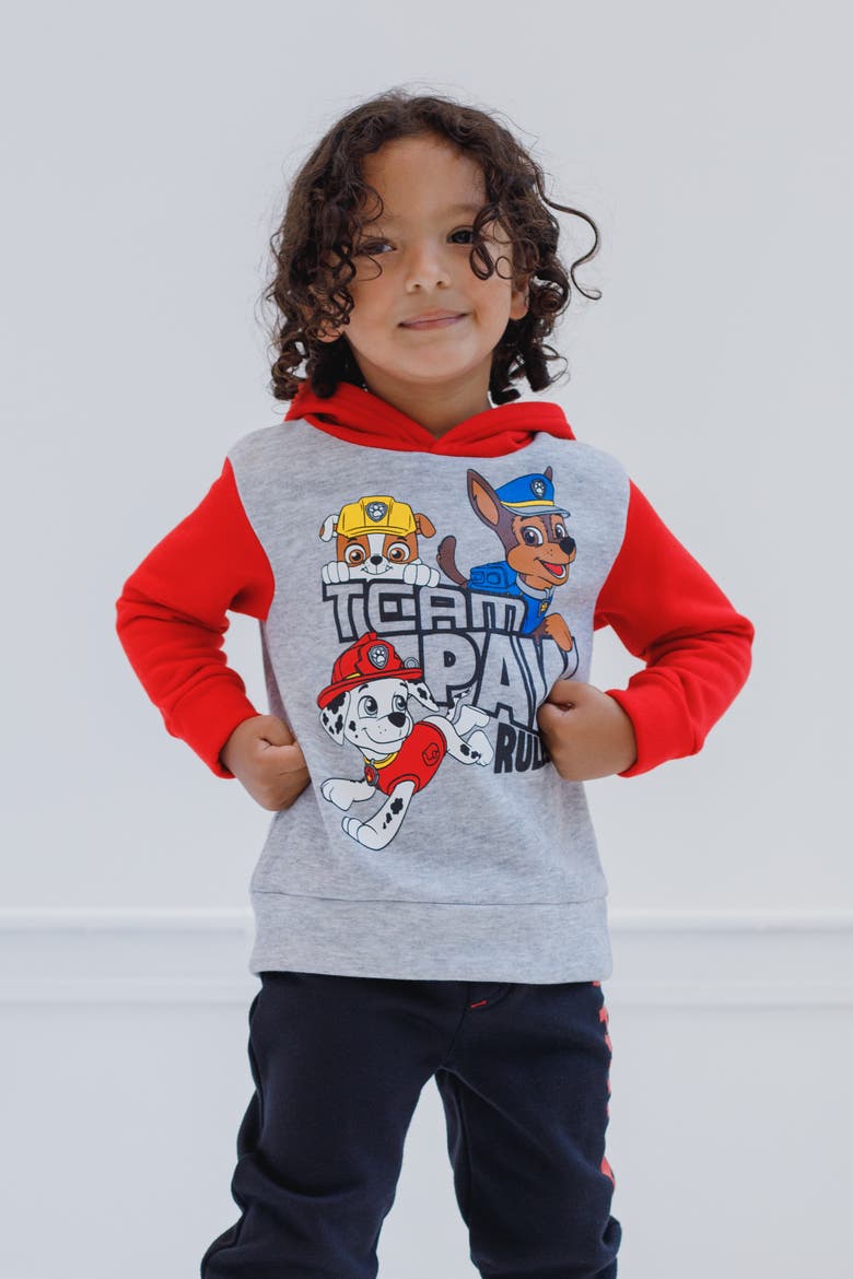 Paw Patrol 2-Piece Fleece Hoodie and Pants Set, Alternate, color, Grey Red Black
