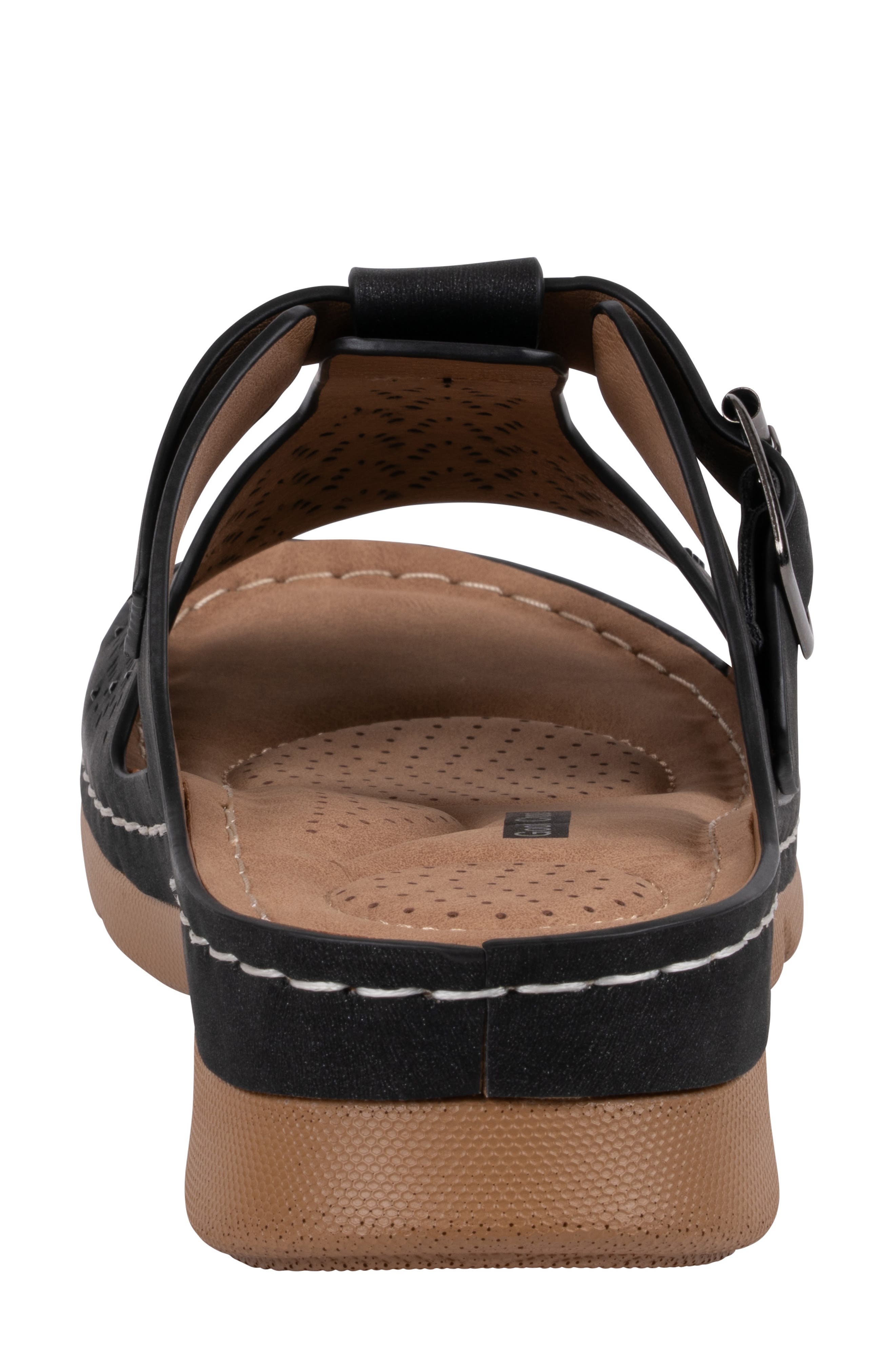 GOOD CHOICE NEW YORK Loni Platform Wedge Sandal, Alternate, color, Black