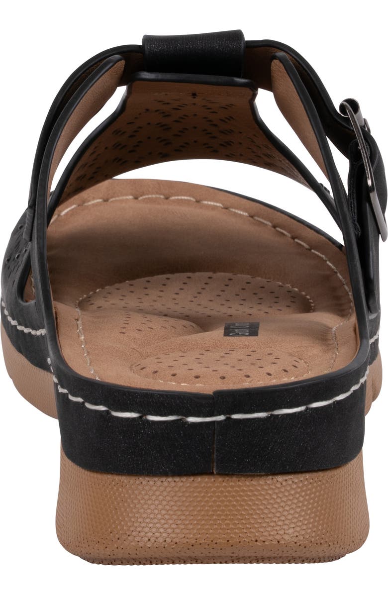 GOOD CHOICE NEW YORK Loni Platform Wedge Sandal, Alternate, color, Black