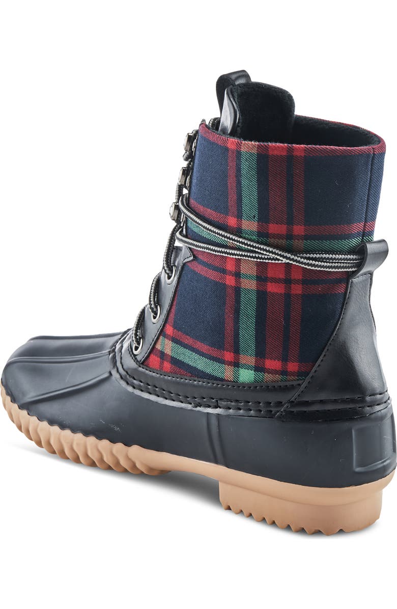 Spring Step Duckie Plaid Waterproof Rain Boot, Alternate, color,