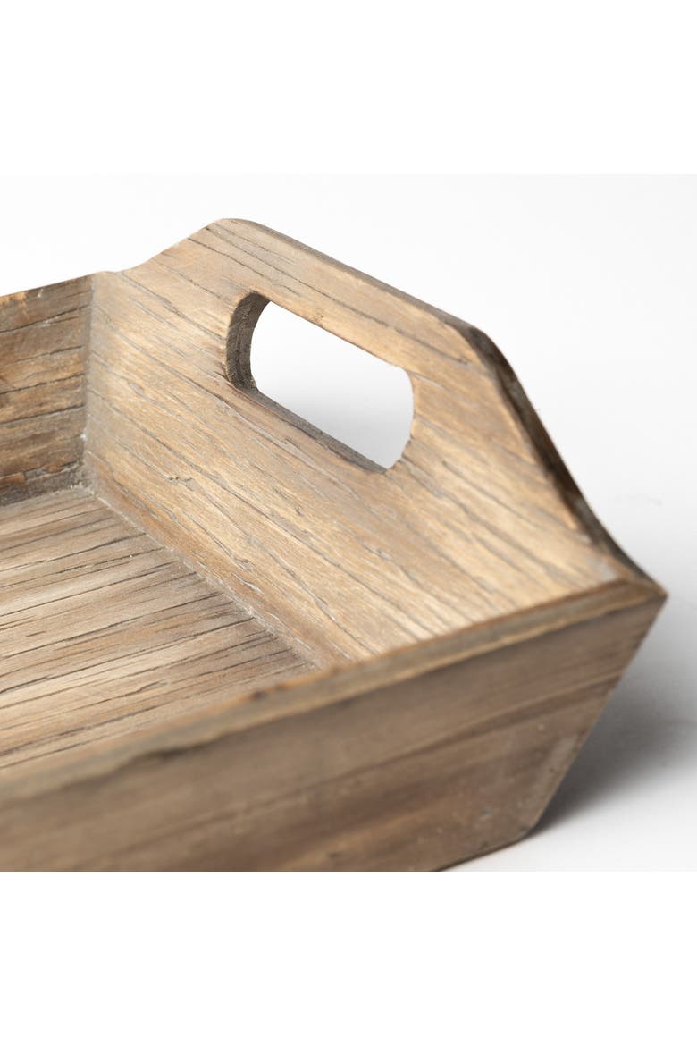 Tawny (Set of 2) Natural Wooden Trays, Alternate, color, Brown