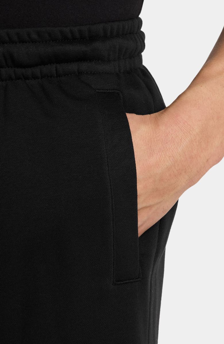 Jordan Brooklyn 9-Inch Logo Sweat Shorts, Alternate, color, Black/ White