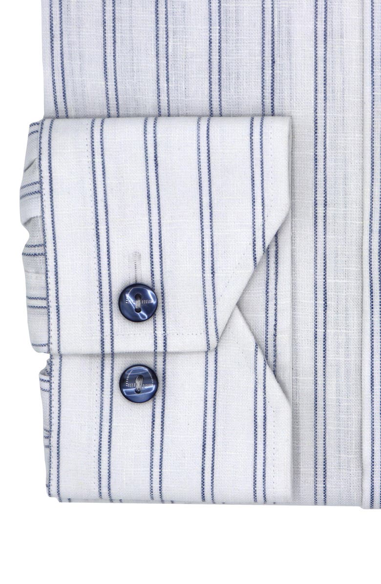 Lorenzo Uomo Trim Fit Double Stripe Dress Shirt, Alternate, color, 