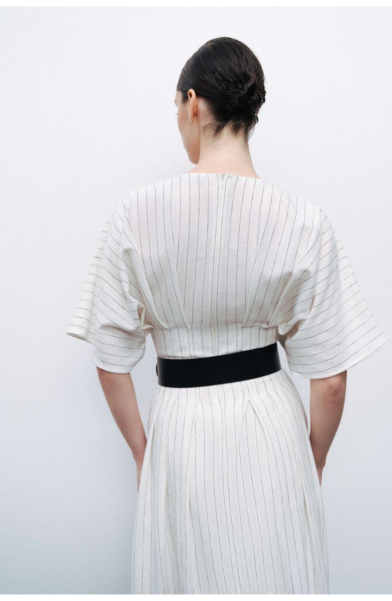 Nocturne Belted Midi Dress, Alternate, color, 