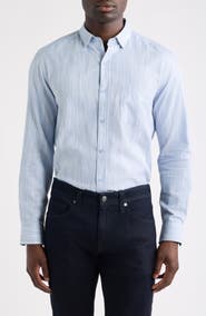 Johnston & Murphy Collin Jacquard Cotton Button-Up Shirt