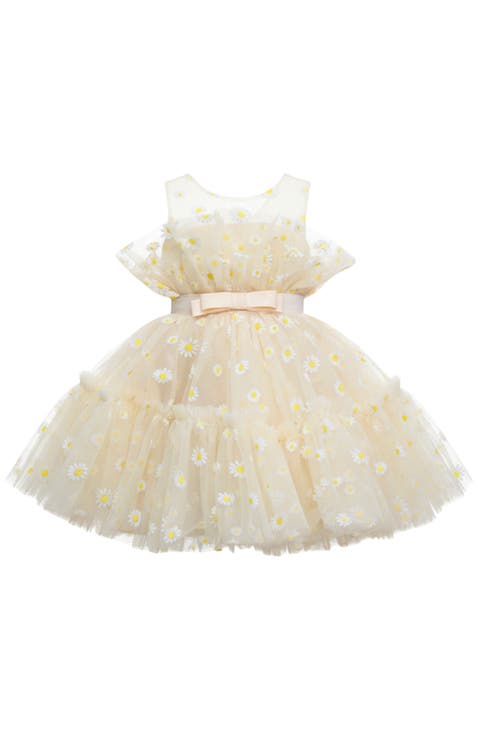 Daisy Embroidered Floral Tutu Dress (Toddler, Little Kid & Big Kid)