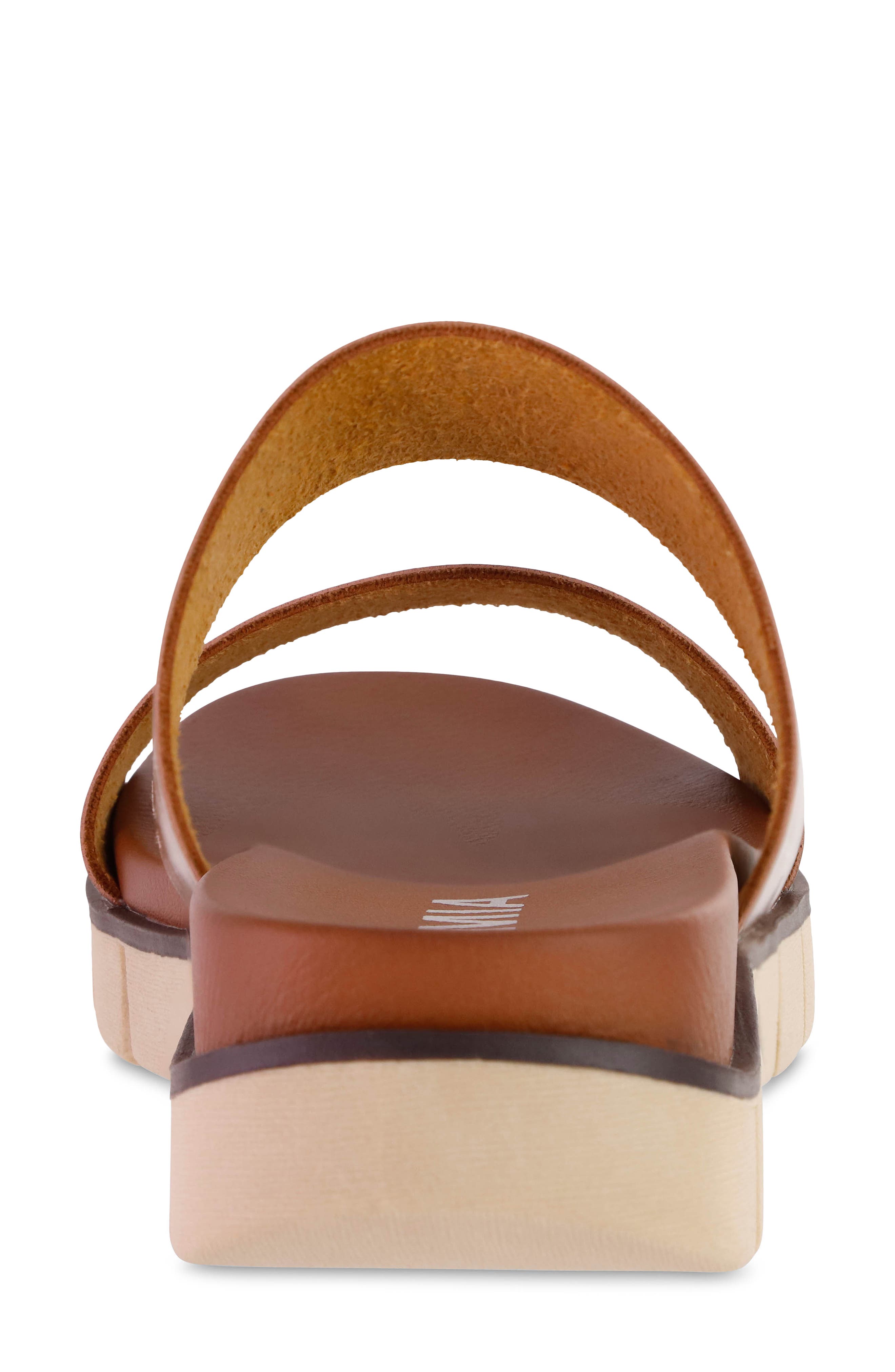 Elori Slide Sandal, Alternate, color, COGNAC