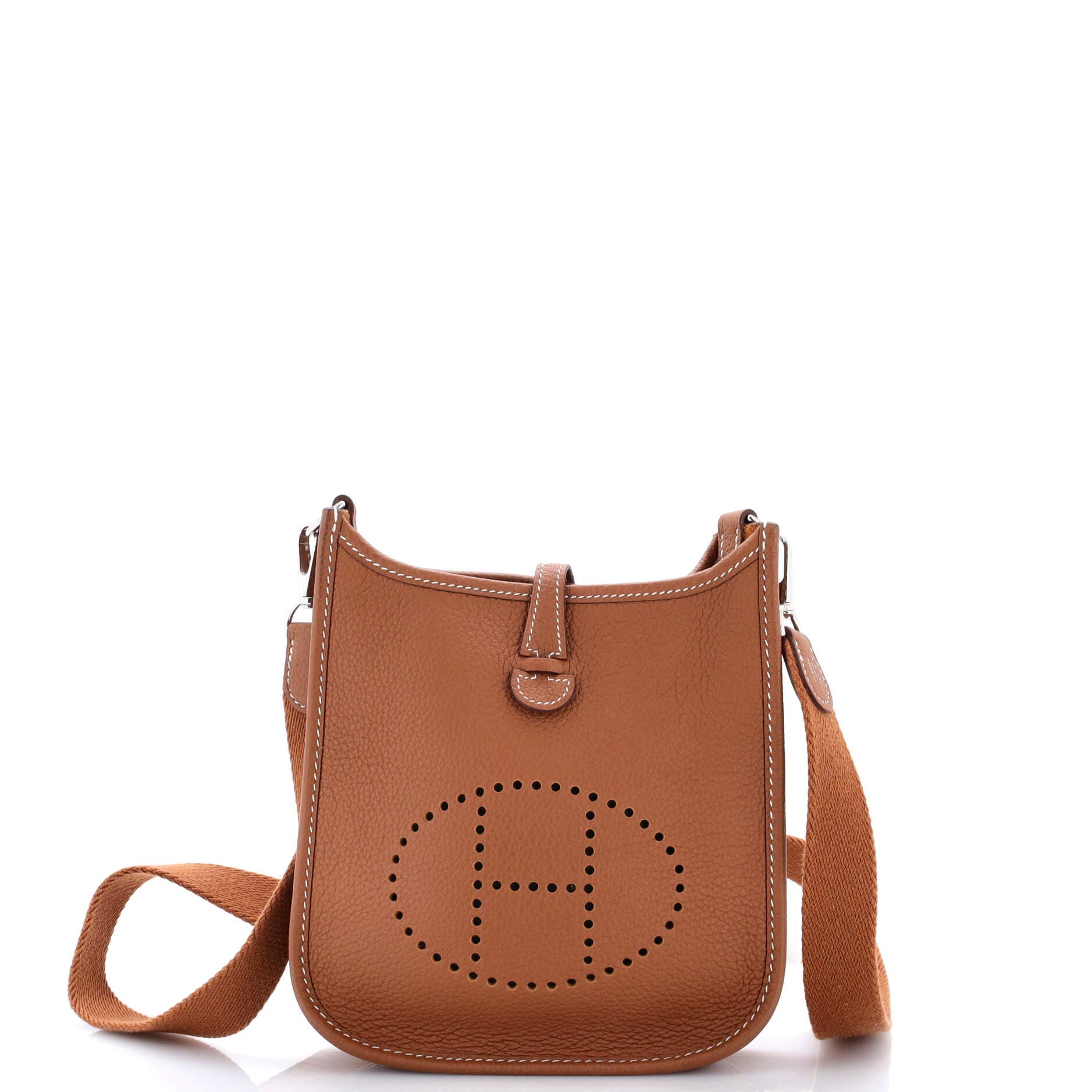 Pre-Owned Hermes Evelyne Bag Gen III Clemence TPM, Main, color, Gold