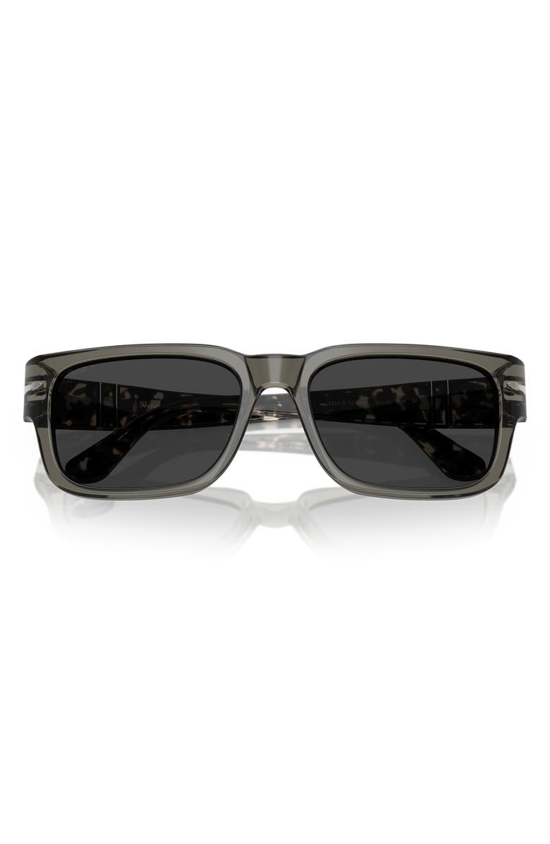 Persol 55mm Polarized Round Sunglasses, Alternate, color, 