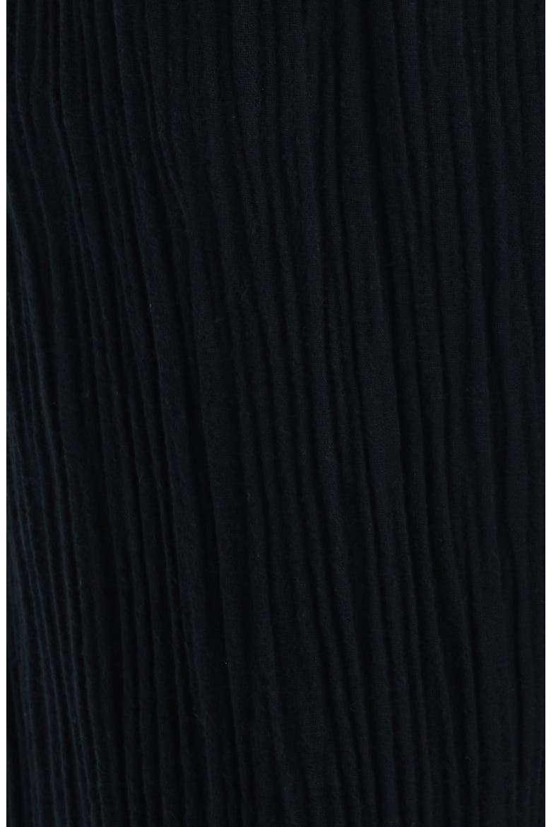 Seaside Cotton Crepe Lounge Pants, Alternate, color, BLACK