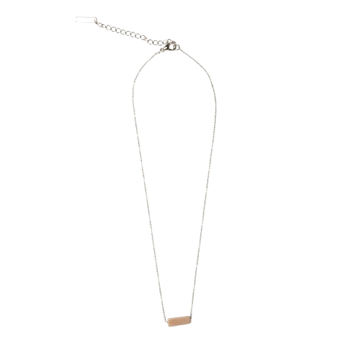 Totalee Gift You're A Gem Necklace, Pink Burnished Brass Pink In Silver